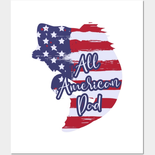 All American Dad Wall Art by MiniMoosePrints